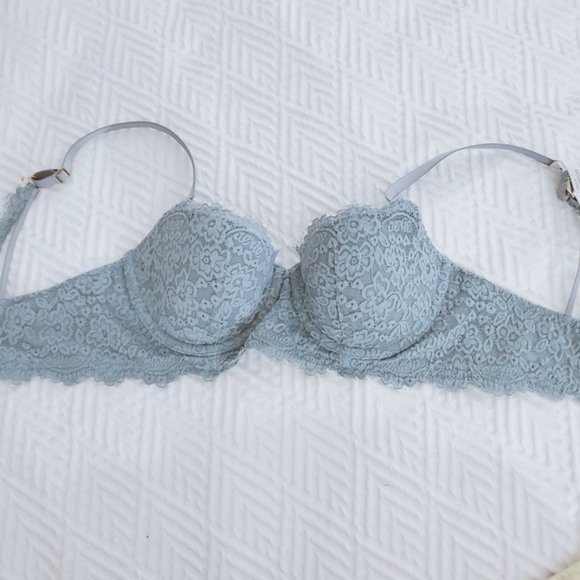 Aerie Real Power Balconette Lace Bra- 32C- New without tags - Picture 4 of 11